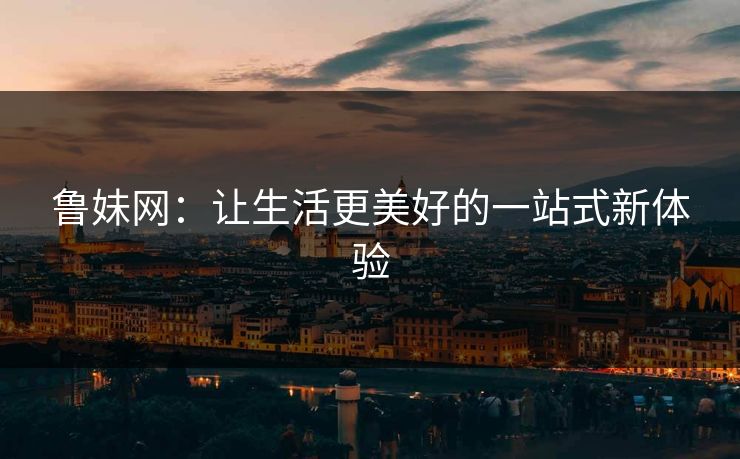 鲁妹网：让生活更美好的一站式新体验
