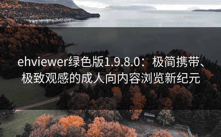 ehviewer绿色版1.9.8.0：极简携带、极致观感的成人向内容浏览新纪元